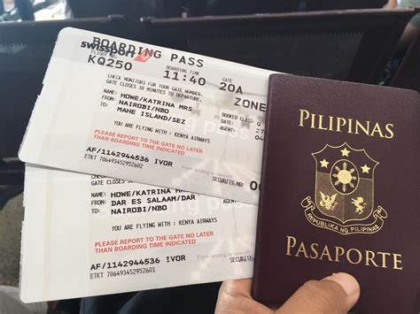 Flight Ticket from Manila to Lisbon .